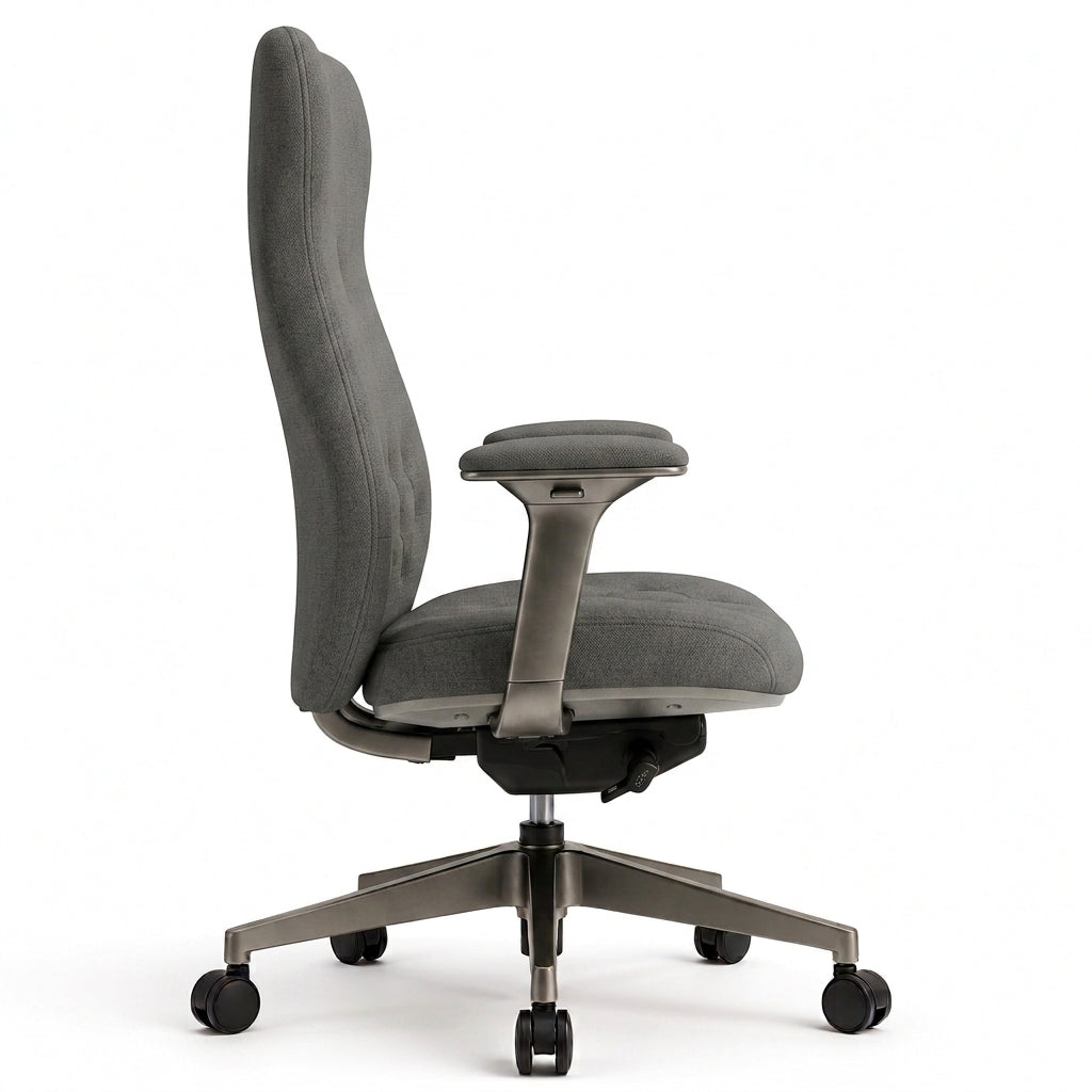 Executive Velvet Ergonomic Office Chair High-Back Tufted Swivel Desk Chair