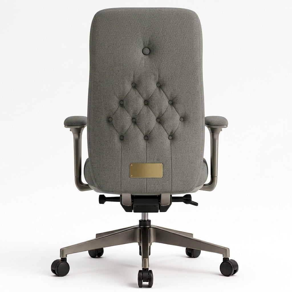 Executive Velvet Ergonomic Office Chair High-Back Tufted Swivel Desk Chair