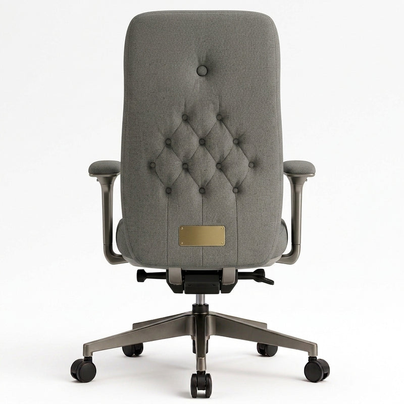 Executive Velvet Ergonomic Office Chair High-Back Tufted Swivel Desk Chair
