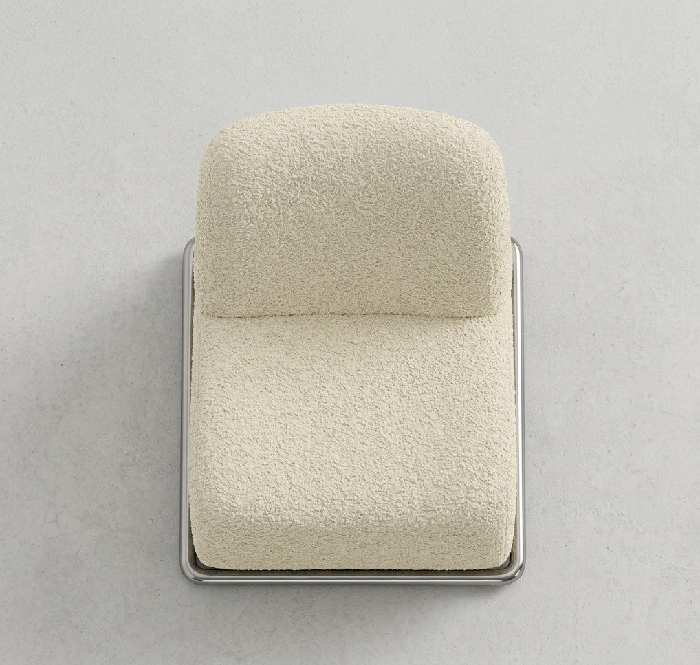 The CURVE Bouclé Accent Lounge Chair
