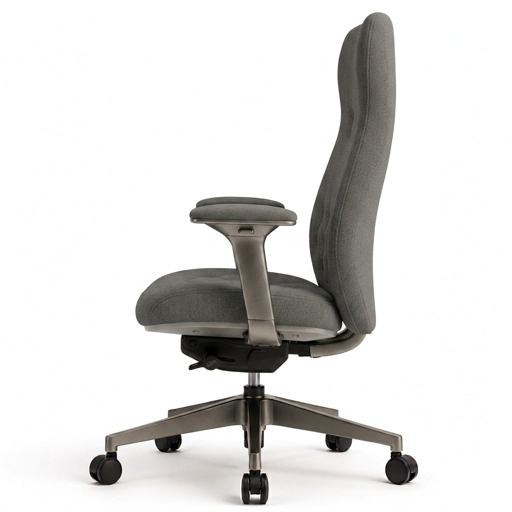 Executive Velvet Ergonomic Office Chair High-Back Tufted Swivel Desk Chair