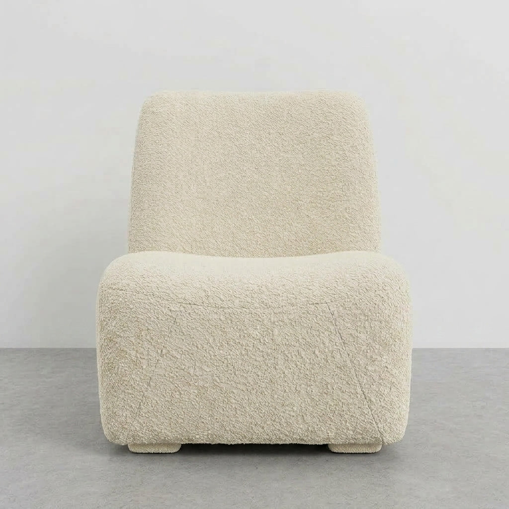 The CURVE Bouclé Accent Lounge Chair