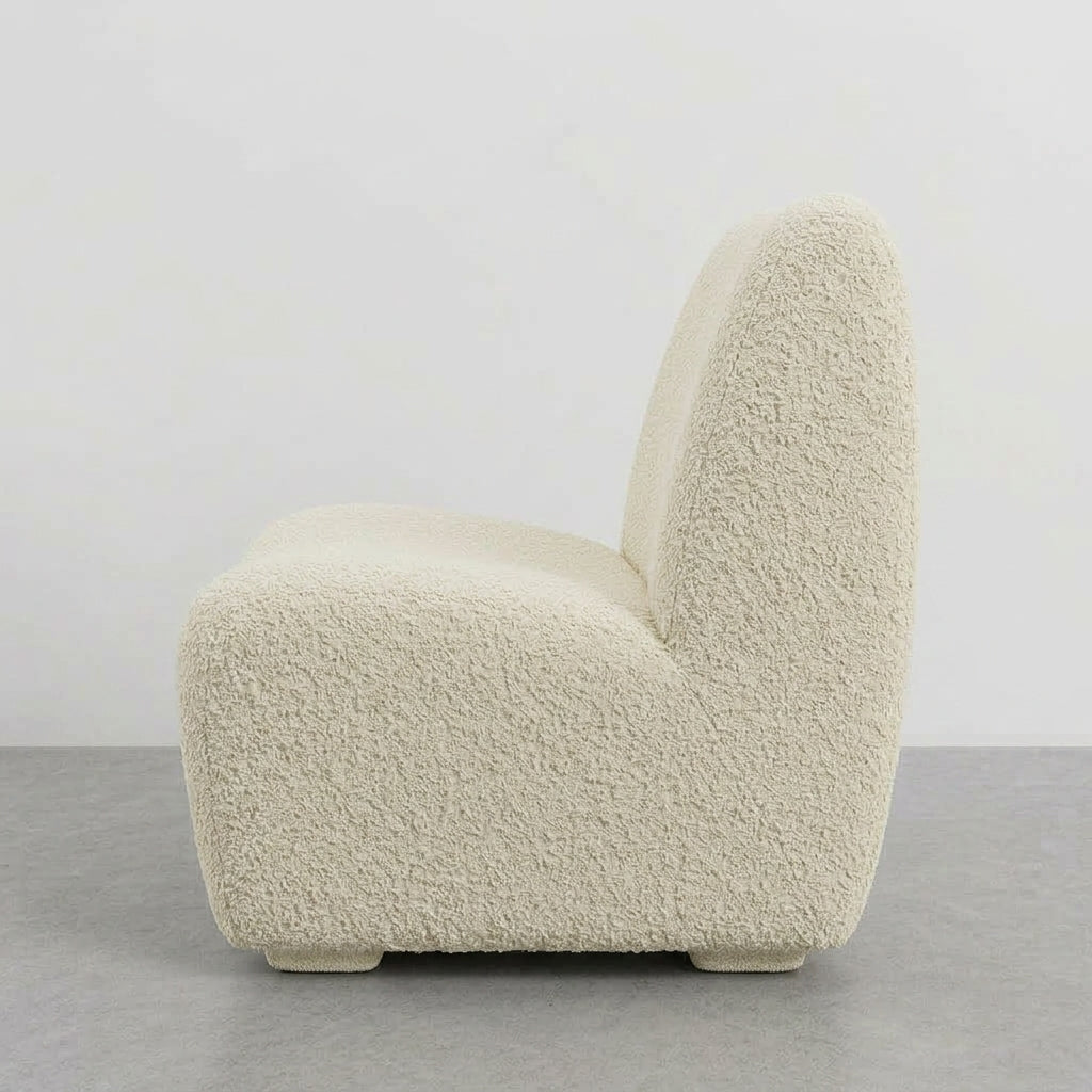 The CURVE Bouclé Accent Lounge Chair