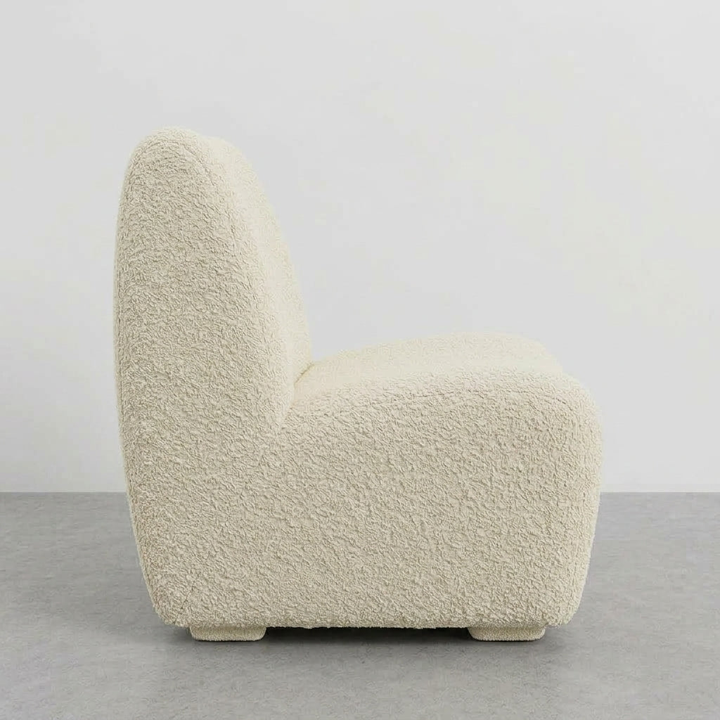 The CURVE Bouclé Accent Lounge Chair